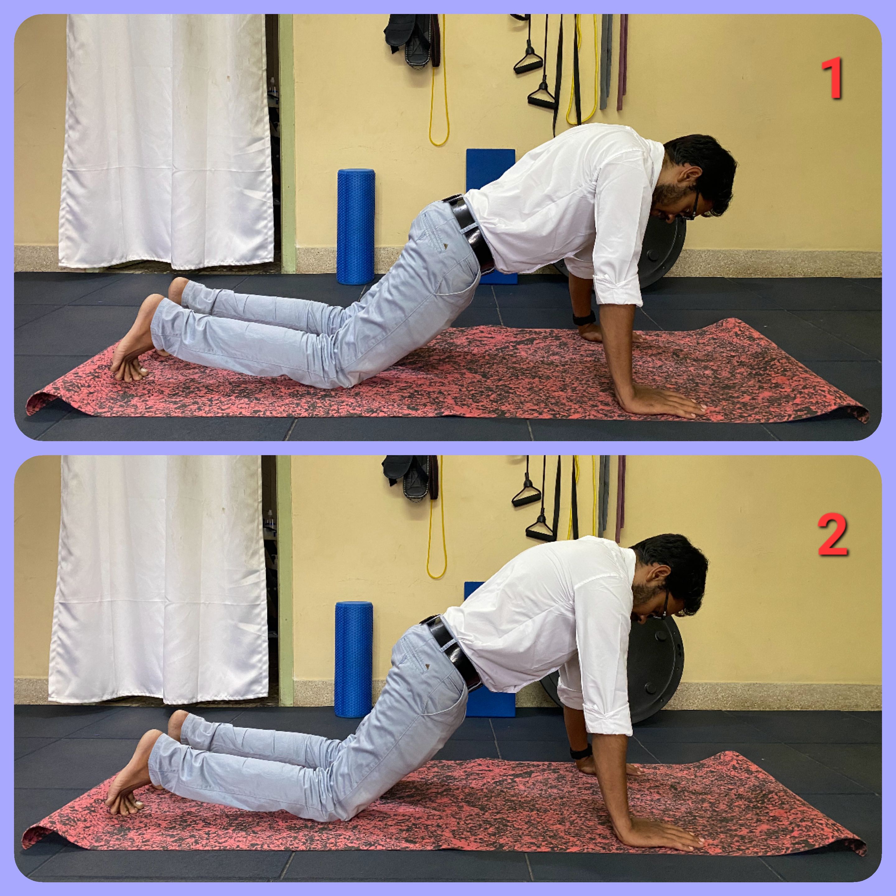 knee push plus exercise for serratus anterior